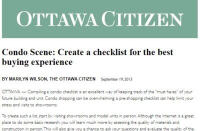 Create a checklist for the best buying experience