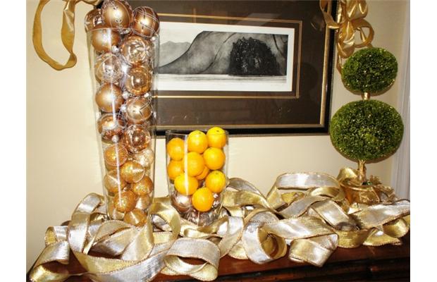 elegant ornaments or oranges