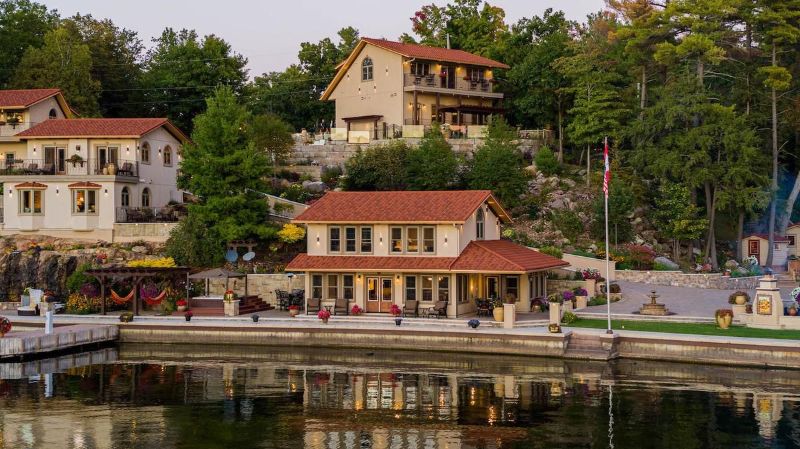 waterfront house