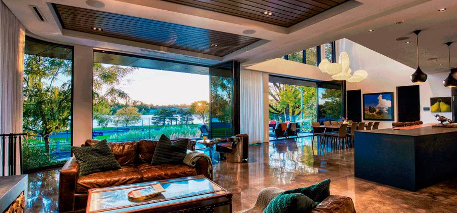 view of elegant living area
