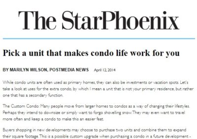 Pick a unit that makes condo life work for you