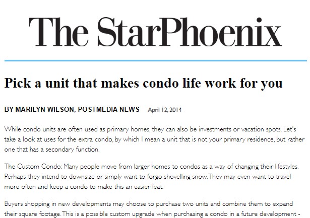 Pick a unit that makes condo life work for you
