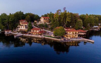 A Resort-Like Retreat Built Into the Rock Formations of Ontario.