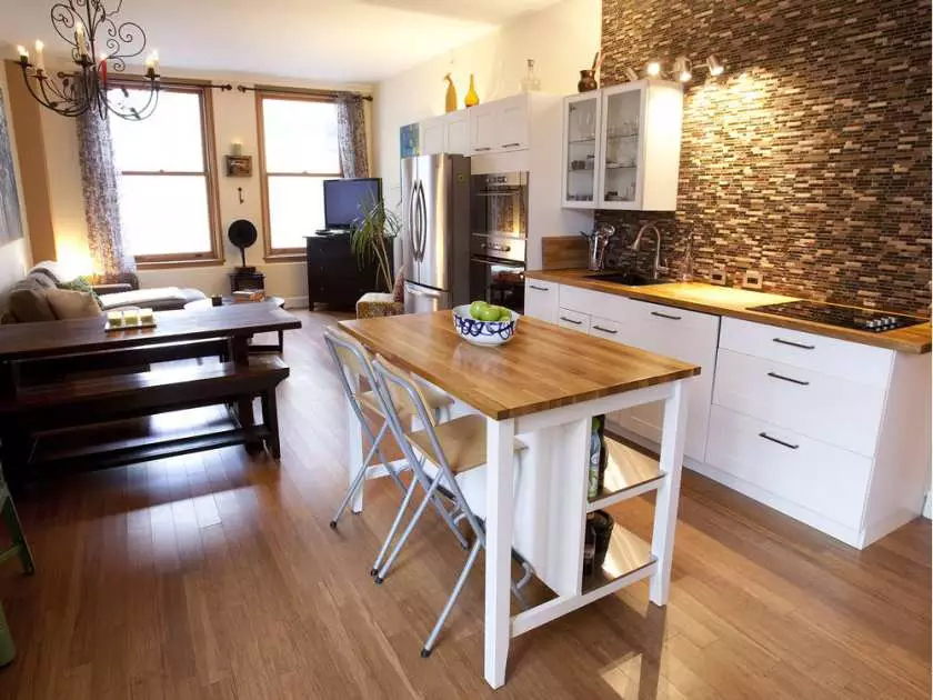 view of a home kitchen